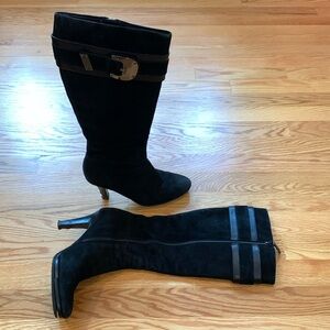 Cole Haan black suede boots, 6 1/2